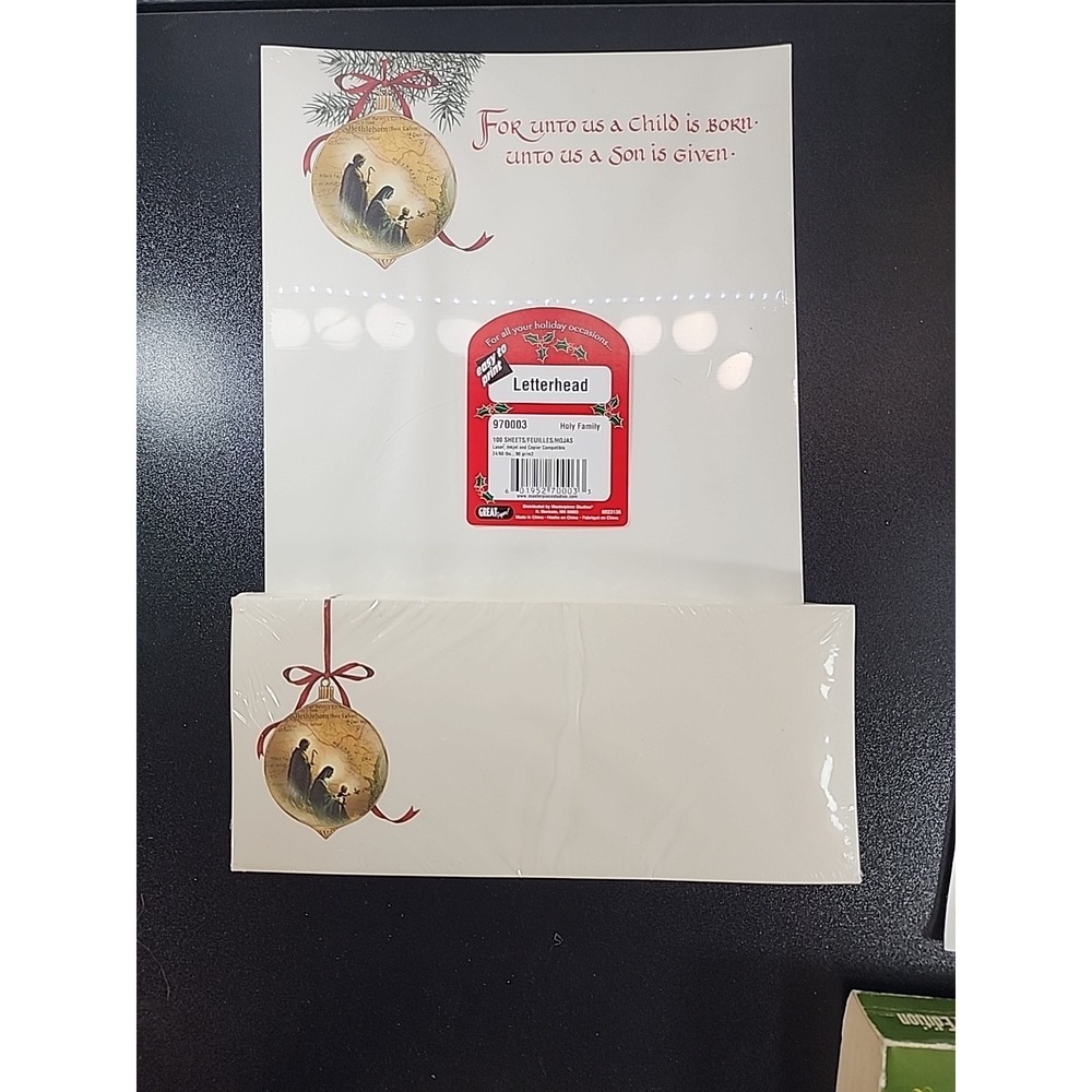 100 Sheets Computer Stationary Christmas Letter Announcments, Junk Journal Paper